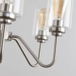 5-Light Silver Sputnik Sphere Chandelier with Shade by Magic Home 22 5-Light Silver Sputnik Sphere Chandelier with Shade by Magic Home -Spitzer Sales Store silver magic home chandeliers mh y 020228 76 1000