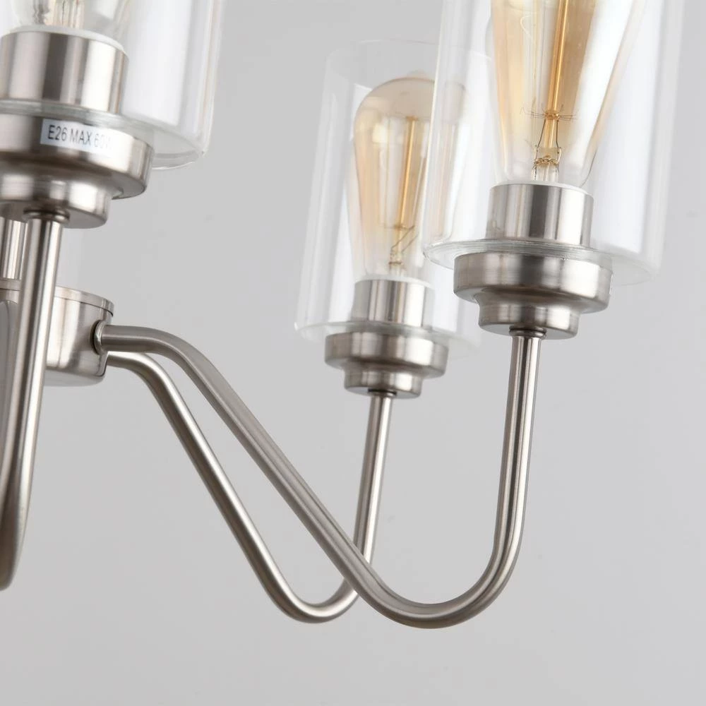 5-Light Silver Sputnik Sphere Chandelier with Shade by Magic Home 12 5-Light Silver Sputnik Sphere Chandelier with Shade by Magic Home - Image 10