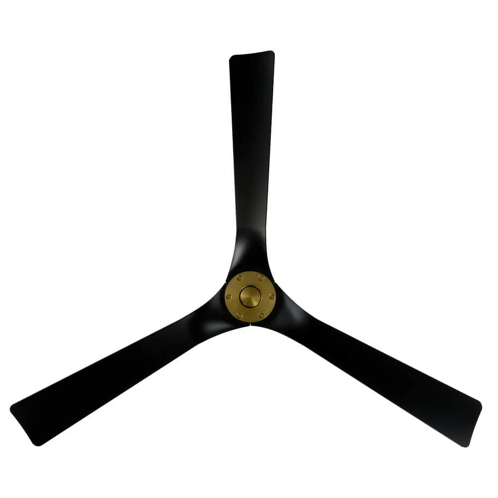 Torque 58 in. 3-Blade Smart Satin Brass/Black Ceiling Fan with Remote Control by Modern Forms 6 Torque 58 in. 3-Blade Smart Satin Brass/Black Ceiling Fan with Remote Control by Modern Forms - Image 4