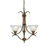 3-Light Twilight Gold Chandelier by Cordelia Lighting