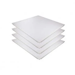 9.3 in. W 2 ft D 80-Watt Equivalence 3150 Lumens Integrated LED Troffer Flat Panel 30-Watt 3500K, Dimmable (4-Pack) by Spitzer